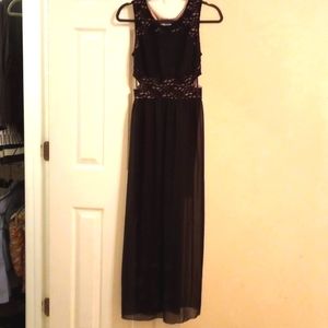 Black long dress by sweet storm size large